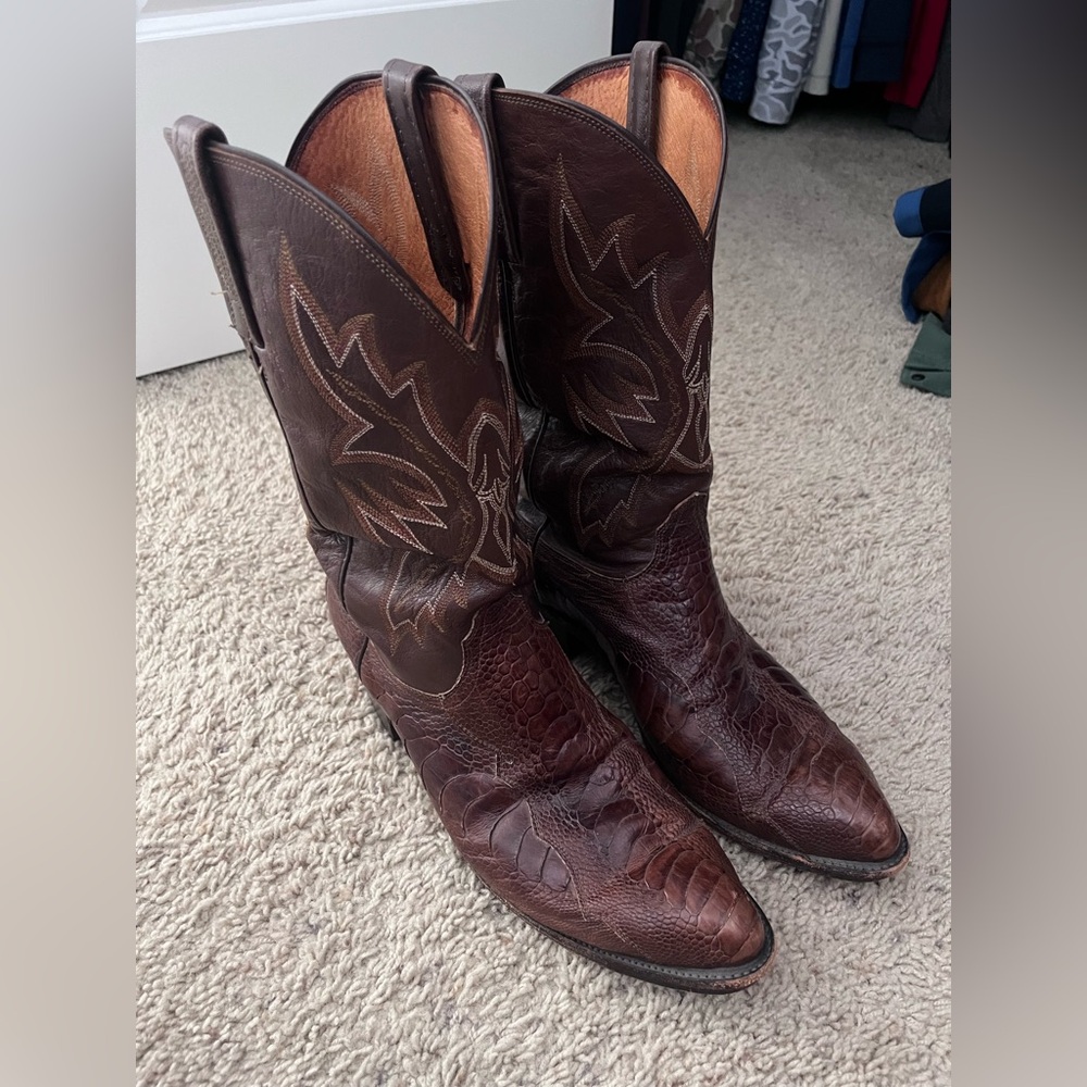 Lucchese ostrich men’s boots